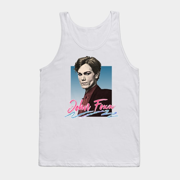 John Foxx /\\/\\\\/ 80s Styled Aesthetic Fanart Design Tank Top by DankFutura